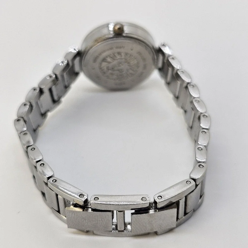 Anne Klein Diamond Women's 26MM White Dial Gray‎ Tone Bracelet 7
